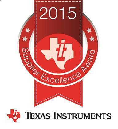 Tesec received Texas instrument's highest level of supplier recognition